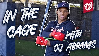 Cage Session With Nats Shortstop CJ Abrams [upl. by Ynnam]