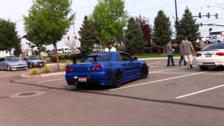 Nissan Skyline GTR R34 Cars and Coffee Boise ID [upl. by Charlean]