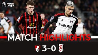 HIGHLIGHTS  Bournemouth 30 Fulham  Boxing Day Defeat [upl. by Yerocal978]