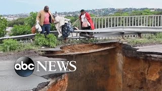 South Africa floods leave hundreds dead dozens missing  ABCNL [upl. by Elisabeth]