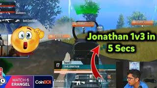 Jonathan 1v3 in 5 Secs  Jonathan lose 1v1 😕 Mortal Shocked [upl. by Jacobson]