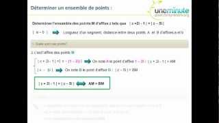 Maths Terminale S  Trouver un ensemble de points avec des nombres complexes 2 [upl. by Nileuqaj547]