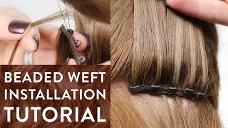 Micro Ring Beaded Weft Tutorial [upl. by Meuse]