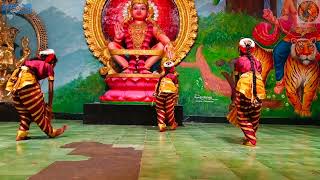 Sabarimala 2024 Irumudikattu dance performance [upl. by Millham]