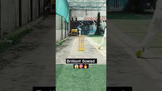 Brilliant bowled 😱🎯🔥 spinner bowling left arm spinners shorts cricket youtubeshorts viral [upl. by Schindler]