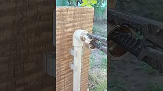 Unique technique for connecting a garden tap to a plastic pipe without a special coupling shorts [upl. by Celia]