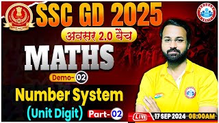 SSC GD Math Classes 2025  Number System SSC GD  SSC GD अवसर 20 बैच Demo 02  Maths By Deepak Sir [upl. by Pascal]