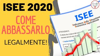 ISEE ORDINARIO COME ABBASSARLO LEGALMENTE isee corrente 2020 [upl. by Akilam]