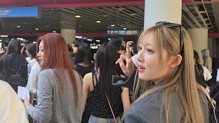 Walking next to Rami Ahyeon and Chiquita of BABYMONSTER 베이비몬스터 at Incheon Airport Jakarta Arrival [upl. by Saba71]