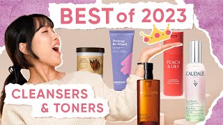 🥇 THE BEST OF 2023 CLEANSERS amp TONERS 🥇 pt1 [upl. by Malha]