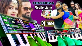 org 24 kaise bajaye  how to use org 24  mobile piano tutorial  piano instrumentals [upl. by Bobette]