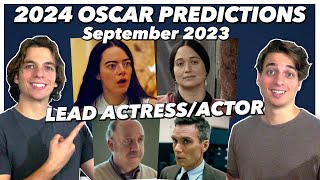 2024 Lead Acting Oscar Predictions  September 2023 [upl. by Yelnoc]