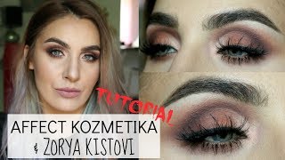 Affect kozmetika  Zorya kistovi ♥ mišljenje i tutorial [upl. by Esac]