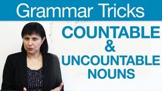 English Grammar Tricks  Countable amp Uncountable Nouns [upl. by Brodeur]