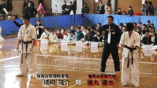 平成２３年大分県実戦空手道大会IN大分 一般の部 中学生の部 決勝戦 [upl. by Kaenel534]