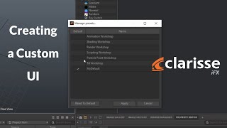 Quick Tip Create a Custom UI in Clarisse iFX [upl. by Awe]