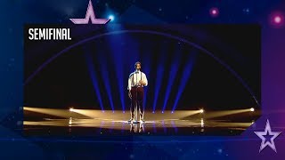 César Brandon se lleva el Pase de Oro con su poesía  Semifinal 4  Got Talent España 2018 [upl. by Nylarac]