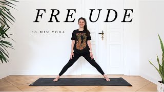 Yoga für Freude  Leicht und beschwingt  35 Minuten Yoga mit Atemübung und Entspannung [upl. by Tyne]