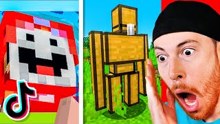 Reacting to IMPRESSIVE Minecraft Tik Toks [upl. by Yves591]