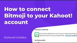 How to connect Bitmoji to your Kahoot account [upl. by Proctor]