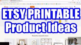 How To Find Etsy Product Ideas  Sell Printables Online [upl. by Hpseoj]