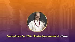 Saxophone by Vid Kadri Gopalnath amp party [upl. by Catlaina]