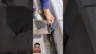 Bơm vữa satisfying concrete construction xuhuong smartworks smarttools shortsviral [upl. by Lirret]