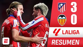 ATLÉTICO DE MADRID se pone segundo tras superar al VALENCIA por 30 Julián Álvarez anotó  La Liga [upl. by Dahaf]