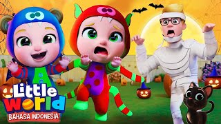 Pakai Kostum Halloween  Lagu Halloween Anak  Little World Bahasa Indonesia [upl. by Lirba857]