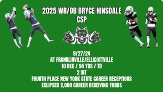 2025 WRDB Bryce Hinsdale  at FranklinvilleEllicottville 092724 [upl. by Adnowal31]