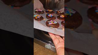 4ingredient Chocolate Cookies 🍪😋 food shortsfeed trending [upl. by Lumbye166]