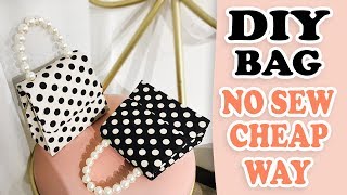 DIY PURSE BAG  Cute Dots HandBag Tutorial No Sew Fantastic Idea [upl. by Rednave]