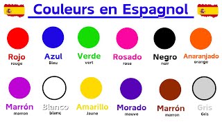 Les couleurs en espagnol  Vocabulaire de base  Apprendre lEspagnol [upl. by Eiliab103]