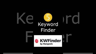 Top 5 Keyword research tools for SEO success [upl. by Kone]