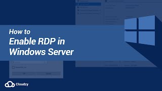 How to Enable RDP in Windows Server [upl. by Acim]