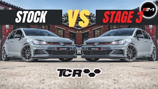 GOLF GTI TCR STOCK VS STAGE 3 [upl. by Naga]