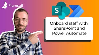 Automate SharePoint Employee Onboarding with Power Automate  HR documents template [upl. by Irot]