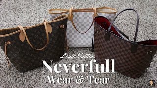 Louis Vuitton Neverfull Wear amp Tear  Minks4All [upl. by Orodoet]