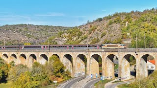 Trafic ferroviaire au sud du POLT [upl. by Devan470]