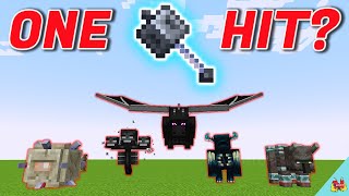 Can Mace ONEHIT Every BOSS in Minecraft Ender Dragon Wither Warden [upl. by Heather563]