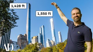 Why The World’s Tallest Apartment Buildings Are On The Same NYC Street  Architectural Digest [upl. by Lennon]