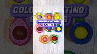 Colour amp Fruits Sorting Game for Toddlers  Educational Activities for Toddlers shorts [upl. by Eiramanitsirhc]