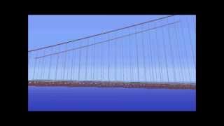 11 Golden Gate Bridge in minecraft [upl. by Ssidnac]