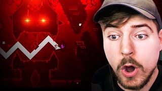 MrBeast Reacts to Top 5 Geometry Dash Extreme Demons [upl. by Asiret]