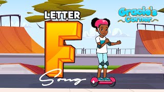 Letter F Song  Phonics and Letter Recognition with Gracie’s Corner  Nursery Rhymes  Kids Songs [upl. by Latoyia]