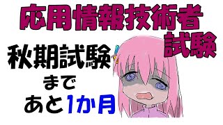 応用情報技術者試験 秋期試験まであと１か月 [upl. by Felicie]