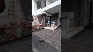 Hasil 80 keramik carportTukang granit Malang [upl. by Ailegnave]