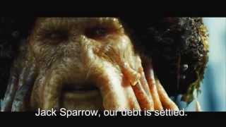 Pirates Of The Caribbean Dead Mans Chest  quotJack Sparrow our debt is settledquot FULL HD [upl. by Mcclish]