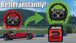 Best Force Feedback Settings in Automobilista 2  Logitech G923  G920  G29 [upl. by Gnoy150]