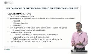 Fundamentos de electromagnetismo para estudiar ingenieria  3236  UPV [upl. by Coopersmith824]